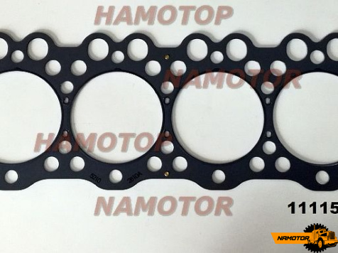 Прокладка головки блока цилиндров P11C  HINO 11115-2810, 11115-2741, 11115-2460, 11115-2370 (metal) 